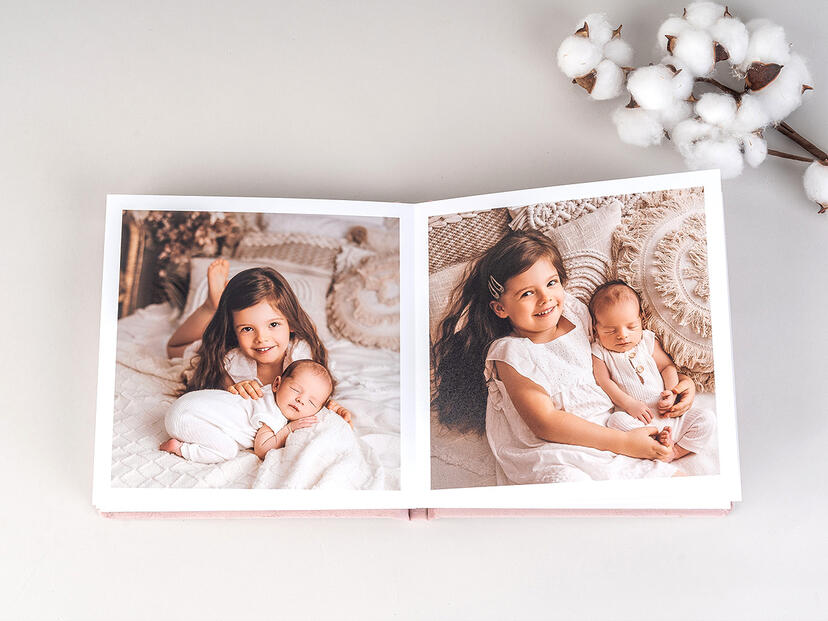 Album Lite Textile Velours Rose Doux V11
