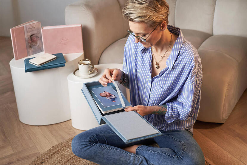 Karty Folio Lite w opakowaniu na Odbitki z sesji dziecięcej dla chłopca