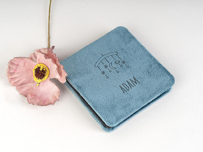 Elegancki mini album na zdjęcia z sesji noworodkowej - harmonijka V23 nPhoto
