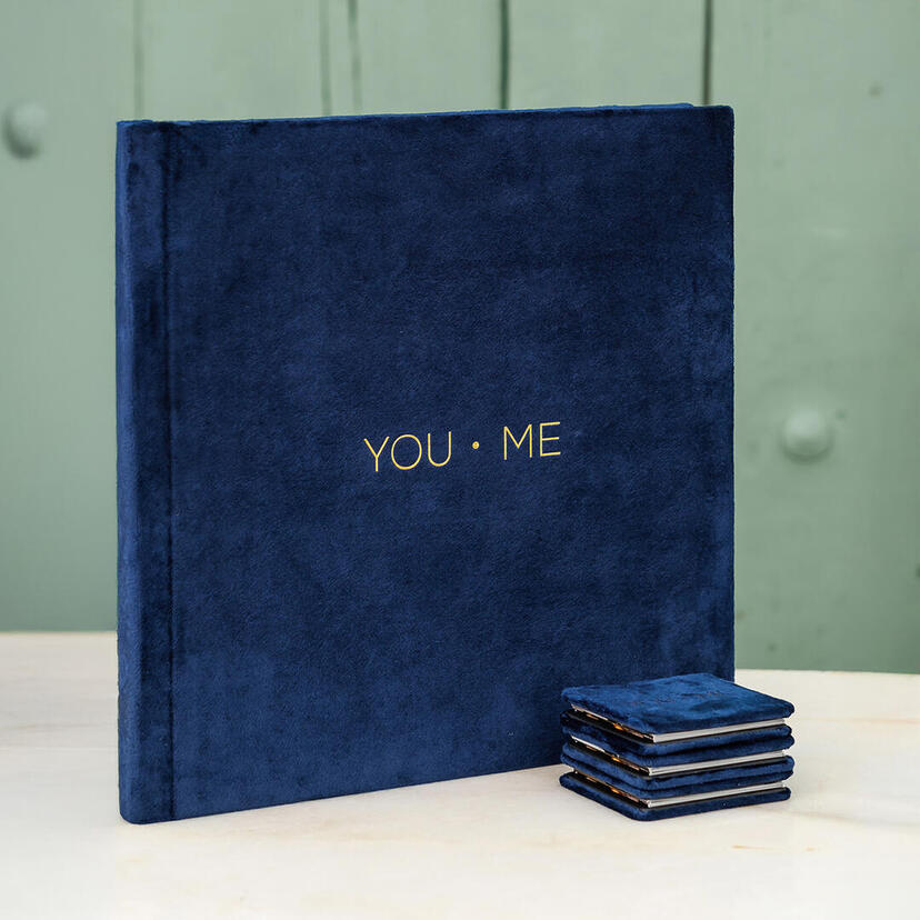  Set: Álbum de Fotos 12x12" + 3 Mini Álbumes Acordeón 3x3" – You&Me V24