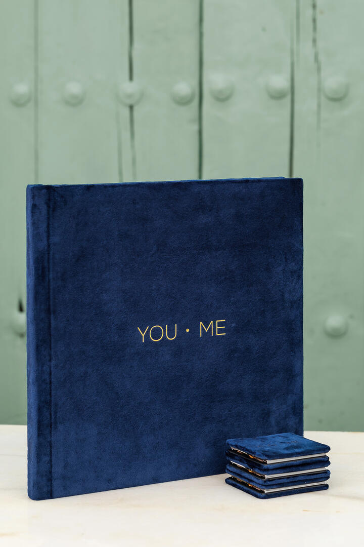 Set: Photo Album 12x12" + 3 Accordion Mini Books 3x3" You&Me theme V24