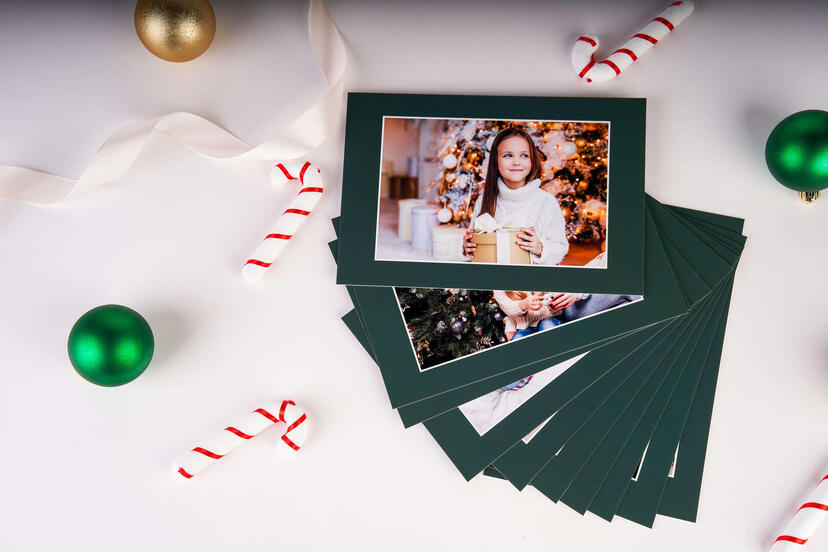 Tarjetas Lite verdes – Colección de Navidad