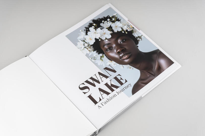Komplett bedrucktes Cover eines Fotoalbums für professionelle Fotografen nPhoto