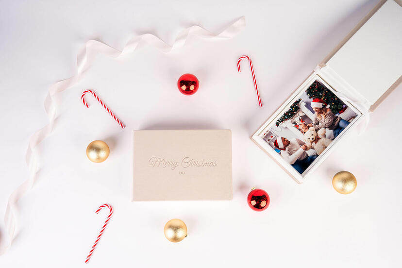 Coffrets pour tirages photo V15 "Merry Christmas"