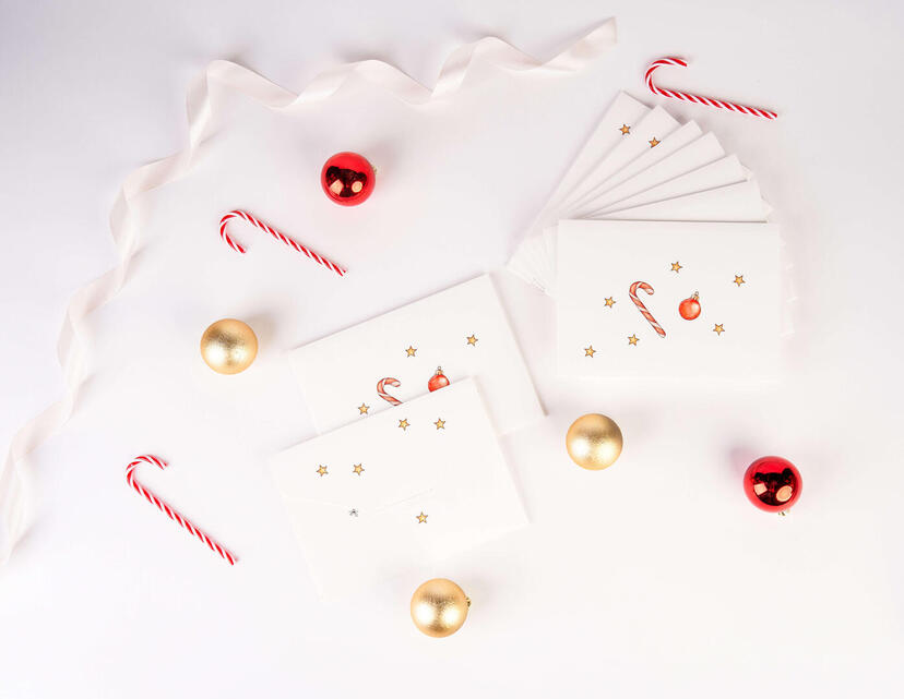 Sobre para impresiones - Bola de Navidad 