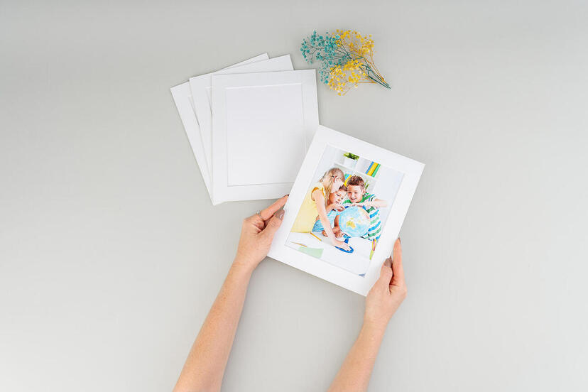 Passepartouts mit  Fotoeinschub