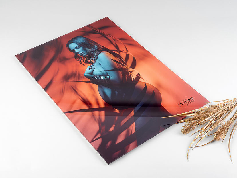 Foto hinter Acrylglas