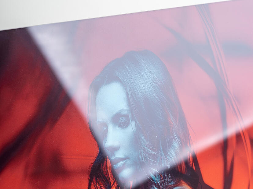 Foto hinter Acrylglas