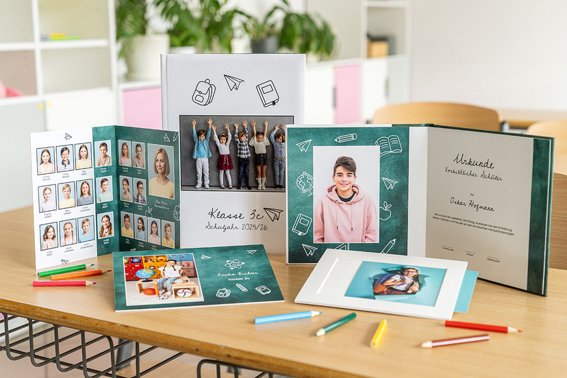 Passende Fotoprodukte für die Schulfotografie