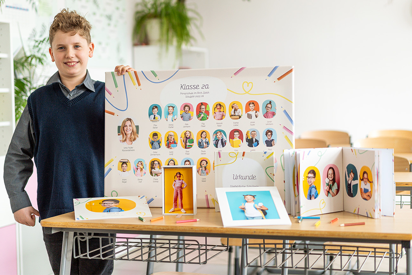 Leinwand und andere Fotoprodukte für die Kita- und Schulfotografie