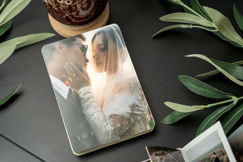 Mini-Leporello mit Acryl-Finish