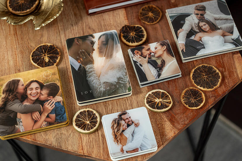 Mini-Leporello mit Acryl-Finish