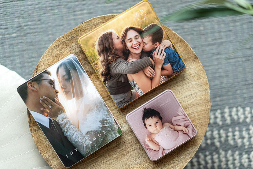 Mini-Leporello mit Acryl-Finish