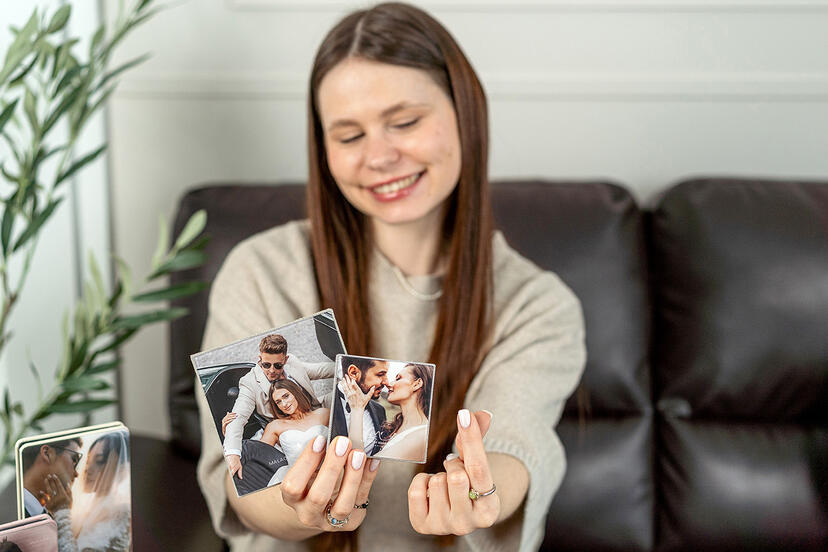 Mini-Leporello mit Acryl-Finish