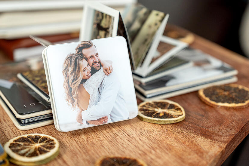 Harmonijka z akrylem na oprawie