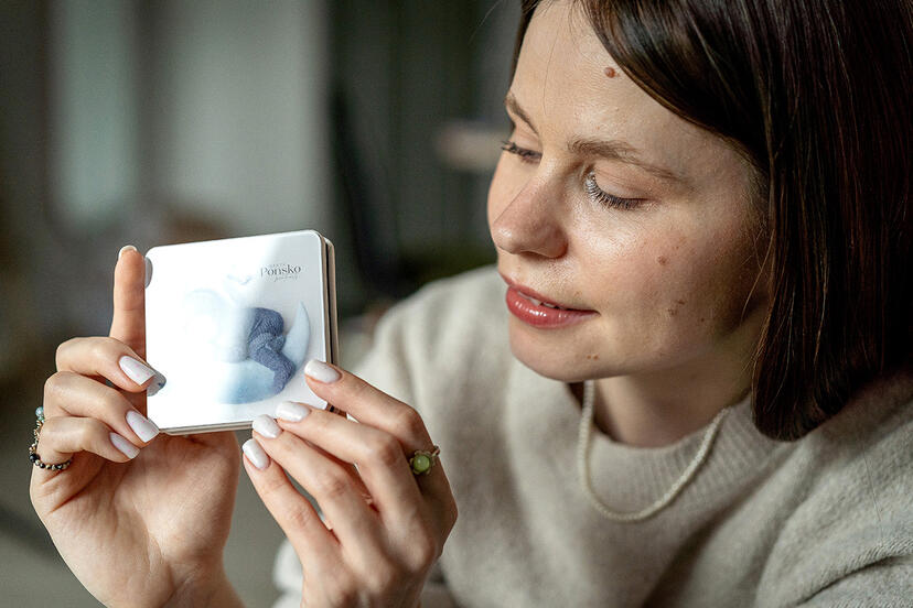 Mini-Leporello mit Acryl-Finish