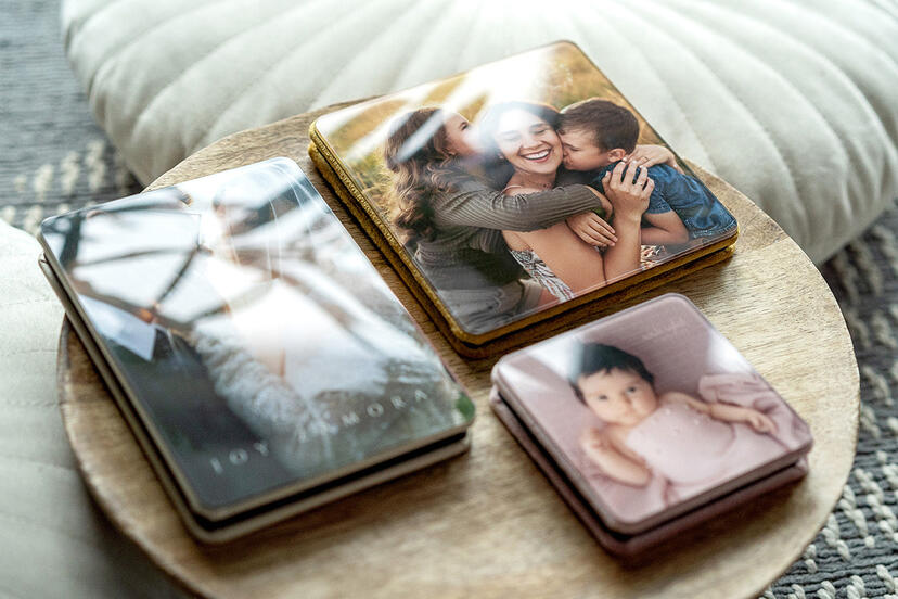 Mini-Leporello mit Acryl-Finish