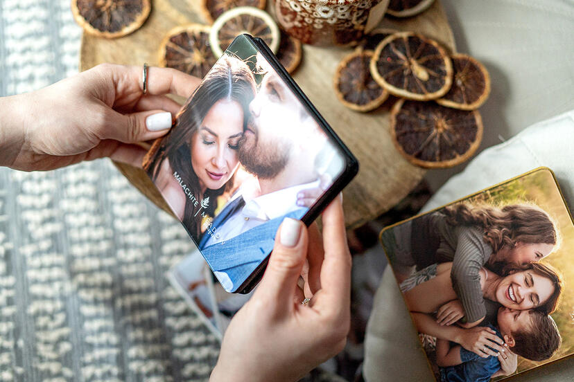 Mini-Leporello mit Acryl-Finish