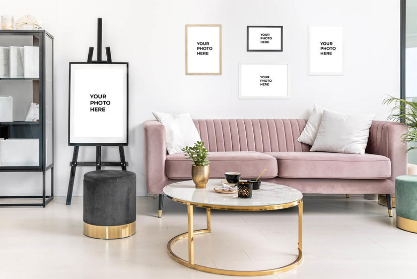 Framed print gallery mockups
