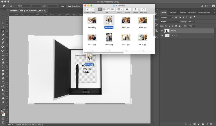 Placing image within mockup area