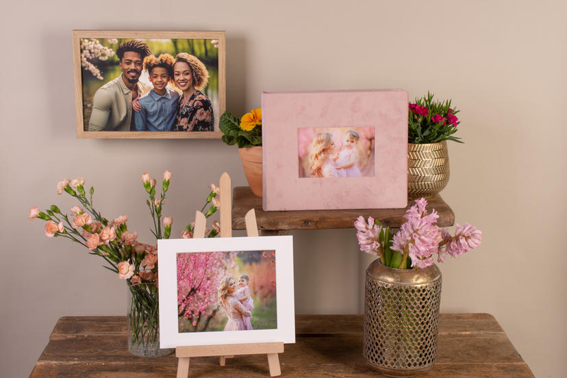 Set of spring themed products