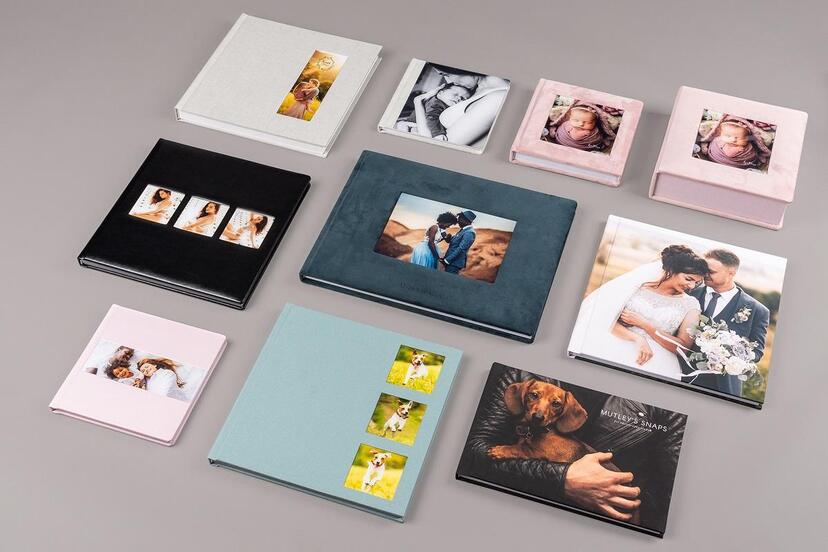 Fotoalben Pro, Album Boxen und Bildfenster