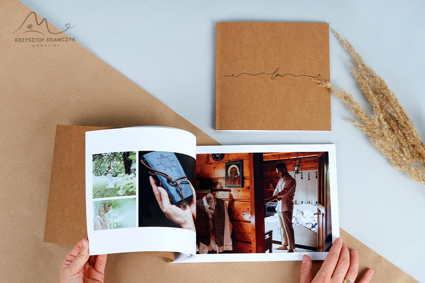 Double sided photo book pages