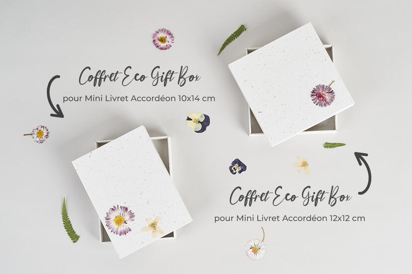 Coffret Eco Gift Box pour Mini Book Accordéon