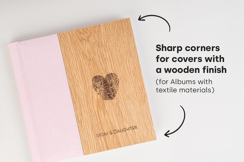 Photo Album with Wooden Finish