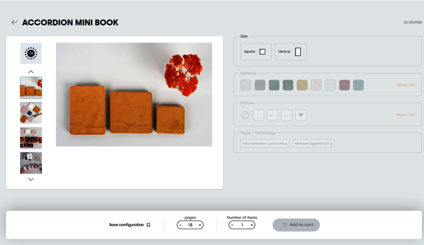 designing accordion mini book