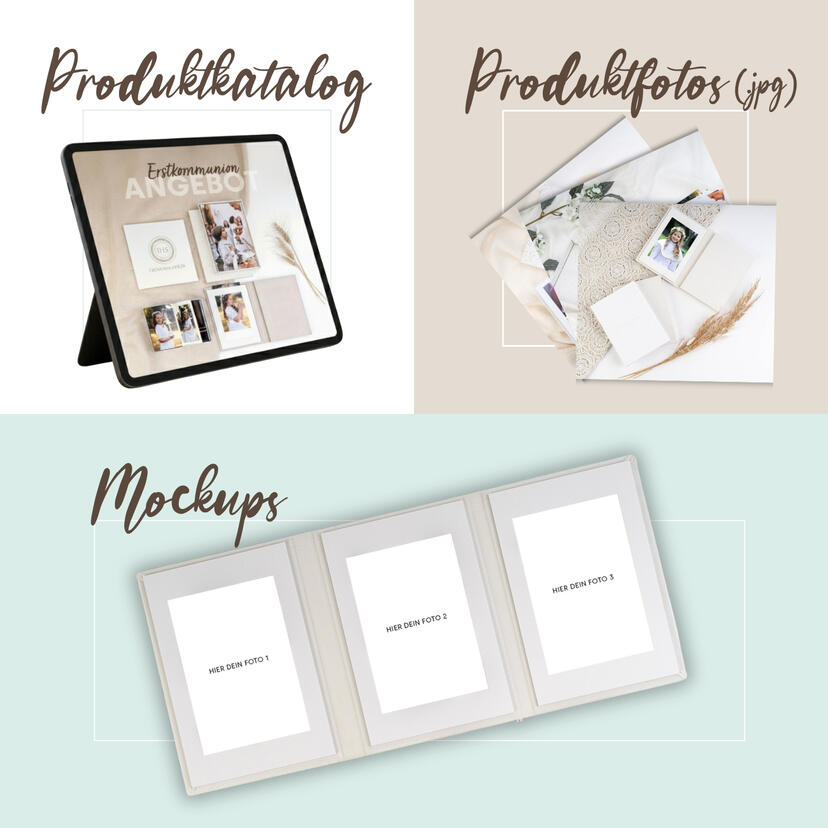 Marketing-Materialien für Fotografen zum Bewerben deines Kommunionangebots