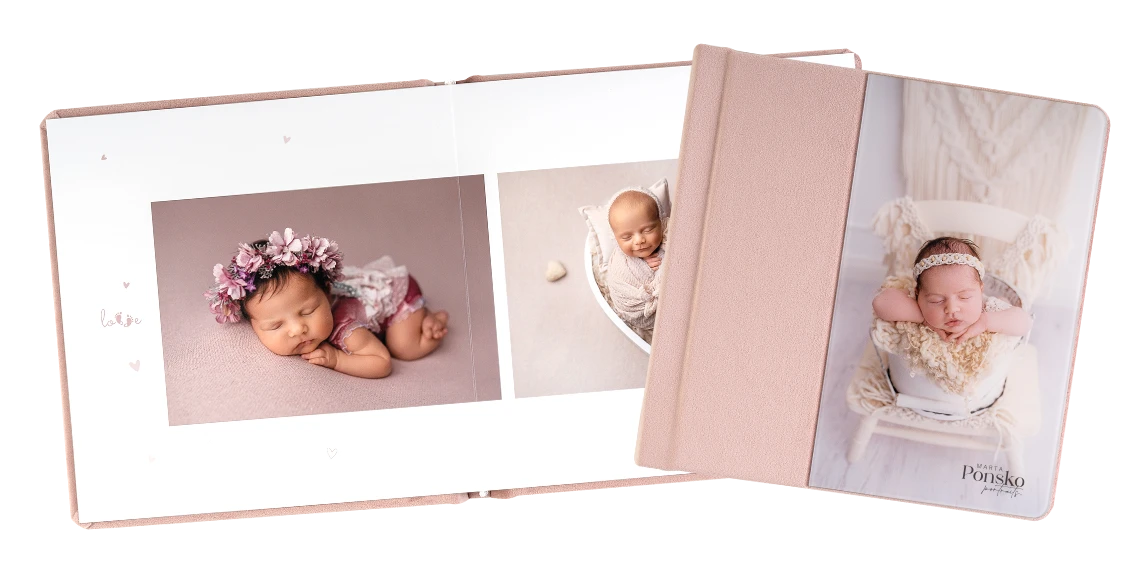 Fotoálbum infantil de nPhoto con diseño delicado