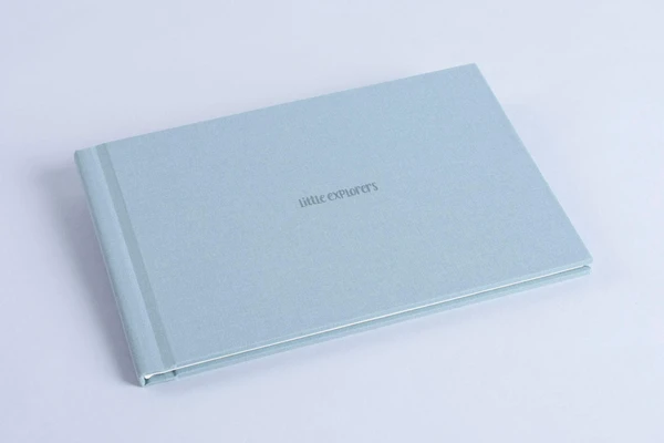 Exclusive UV printed logo text on the cover nphoto printing lab for professional photographers baby photography pastel materials