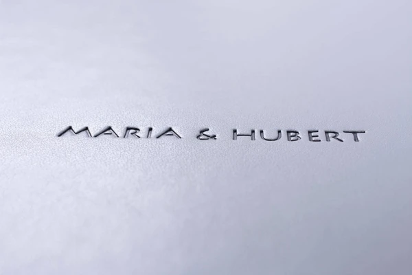 Exclusive embossed debossed text on the cover photo album gray grey nphoto printing lab for professional photographers names on the cover