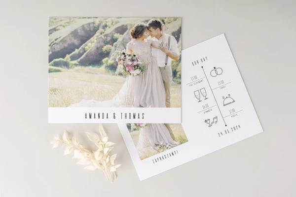 FotoKaarten Lite Wedding Invitation