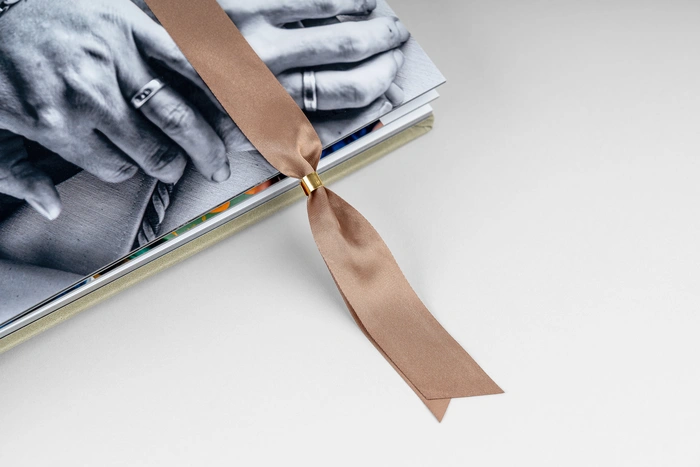 Afscheids Foto Album met Privacy Ribbon