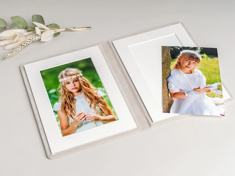 Duo med utbytbart foto omslag White Cappuciono